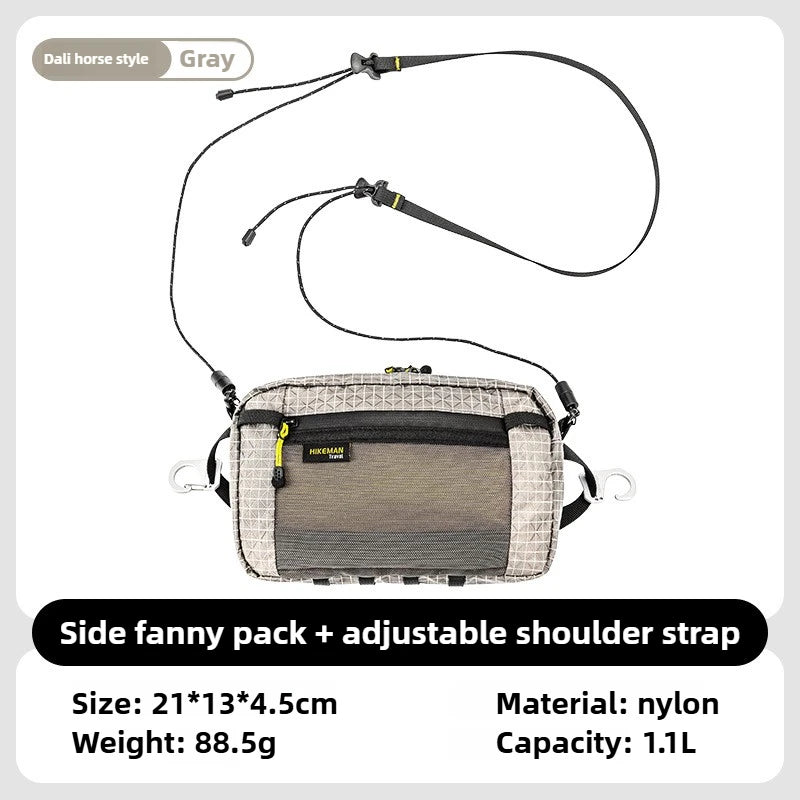 Dyneema Fiber Waist Bag 1.1L Waterproof UrltraLight Multi Pocket for Cycling Running Hiking Camping Outdoor Sports Accessories