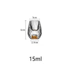 YWDL 1/2/4/6pcs Luxury Crystal Glass Vodka Sake Shochu Bar Liqueur Gold Foil Glass Tea Cup Gift Hard Liquor Wine Glasses 15ml