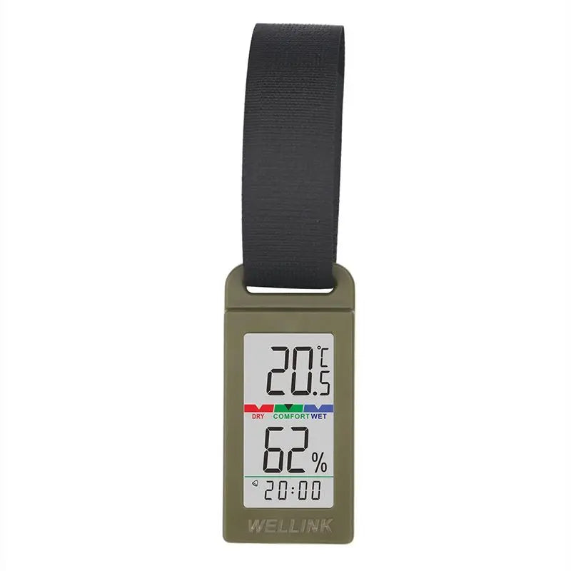 Multifunction Thermometer Hygrometer Automatic Electronic Temperature Humidity Monitor Clock LCD Screen Weather Station for Home