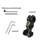Motorcycle Bike Selfie Stick for INSTA360 X2/X3 Handlebar Mount Camera Bracket 27.9cm-113.5cm Adjustable Length 1/4 Inch Screw