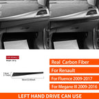 For Renault Fluence Megane 3 RS 2009-2017 Real Carbon Fiber Stickers Central Radio AC/CD Shift Door Panel Car Trim Accessories