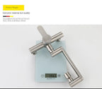 Stainless Steel Foldable Basin Faucet Wall Mounted Bathroom Kitchen Sink Washbasins Cold Hot Water Mixer Tap 360 Degree Swivel