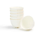 6pcs Coffee Cup Measuring Bowl 200ml/7oz Large Capacity Stackable PP Anti-Shatter Reduced Coffee Evaluation Bowl Barista Tools