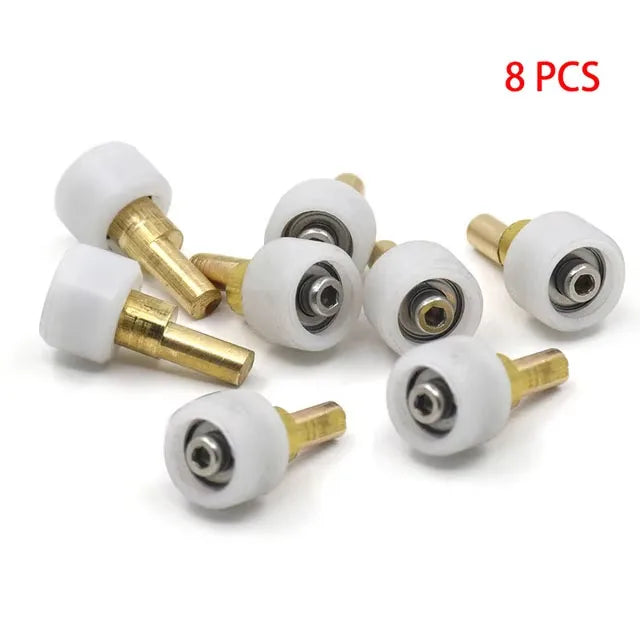 K40 CO2 Laser Engraver Carriage Wheel Roller Set Mini Rubber Rollers + Head Mount 12pcs