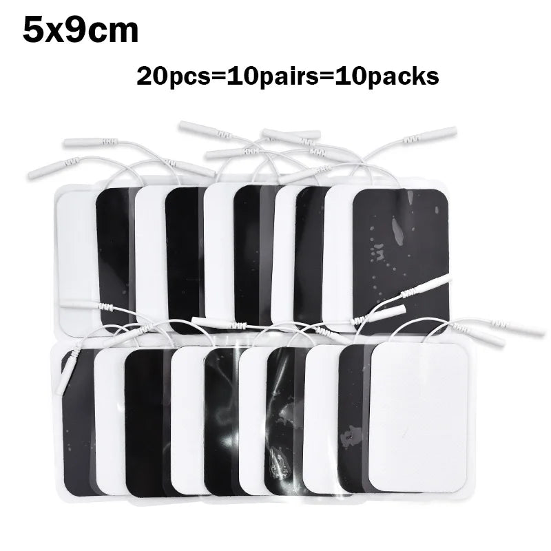 TENS EMS Electrode Pads Gel Replacement Patches, Multiple Sizes & Quantities (20-100pcs)