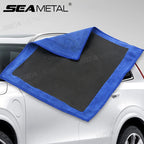 SEAMETAL 30x30cm Car Cleaning Towel Magic Clay Cloth Scratch-Free Car Wash Mud Cloth with Blue Clay Bar Care Towel Washing Tool