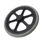 16x1.75 Solid Wheelchair Rear Tire with Hub for 16 Inch Wheel, 1pc