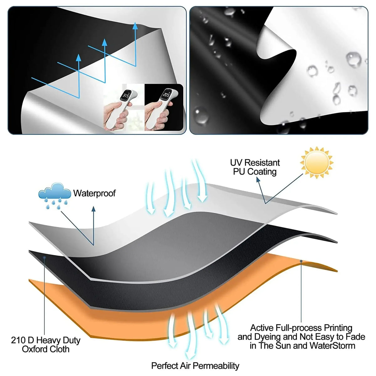 100% Blackout Window Cover Darkest Light Block Black Privacy Film Anti Look House Home Tint Glass Cloth Portable Curtain Bedroom