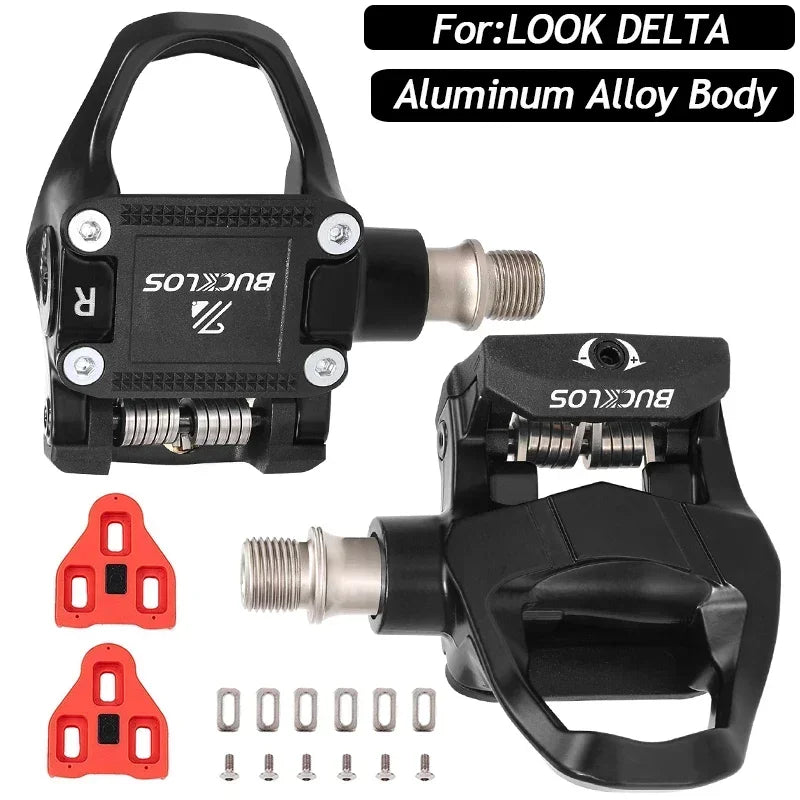 BUCKLOS Road Bike Pedal for LOOK DELTA System Road Bicycle Self-locking Pedal Ultralight Bike Clipless Pedals for DELTA