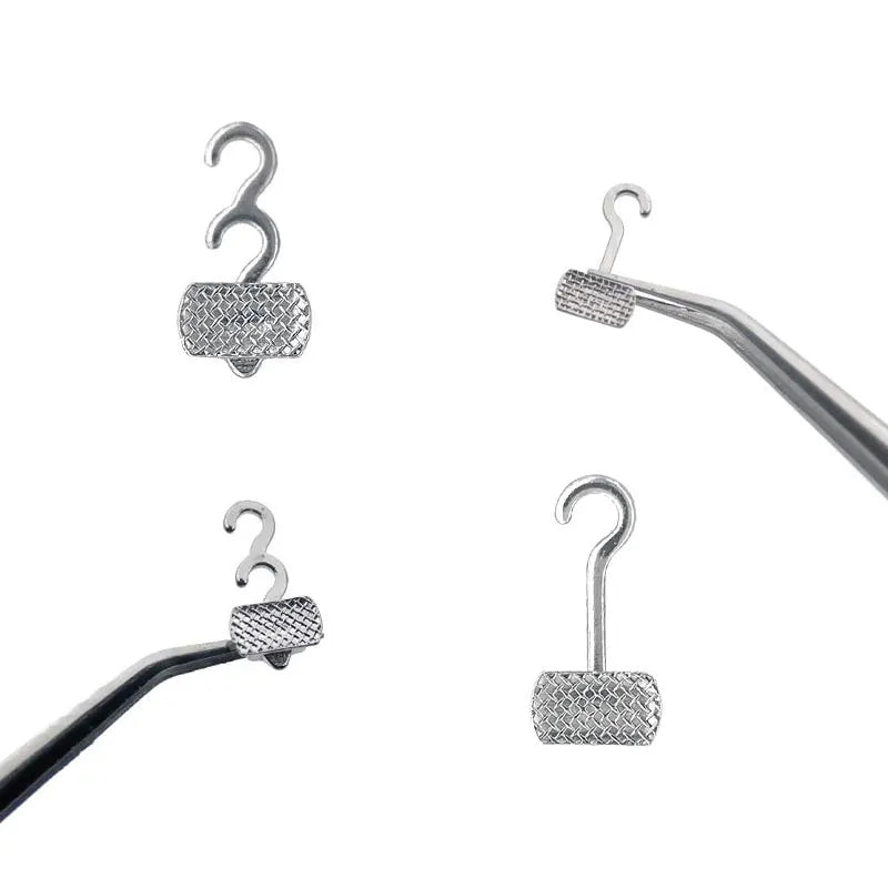 50Pcs/Box Dental Orthodontic Bondable Crimpable Hooks Sliding Long Short Type Multi-Function Long Hook Fixed On Archwire Bracket