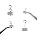 50Pcs/Box Dental Orthodontic Bondable Crimpable Hooks Sliding Long Short Type Multi-Function Long Hook Fixed On Archwire Bracket