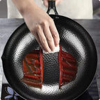 Non-stick 28cm Frying Wok Pan Iron Pan Uncoated Steak Cooking Pot Pancake Pan Handmade Cast Gas Stove Induction Kitchen Cookware