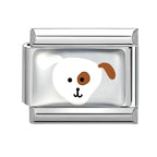 2025 Original Cute Cartoon Colorful Pet Dog Black Cats Italian Charm Links Fit 9mm Stainless Steel Bracelet Men Women DIY Making