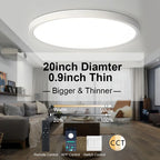 Ultra-Thin LED Ceiling Lamp Chandelier 23/30cm with Remote Control for Home Decor Lighting in Living Room Bedroom Kitchen