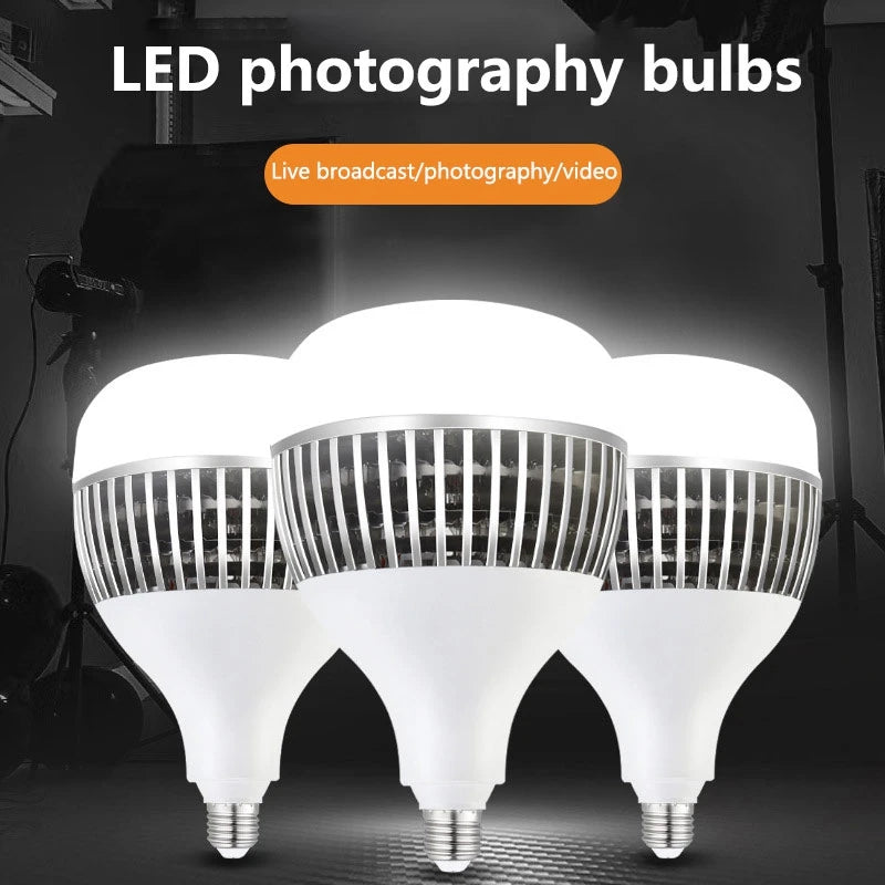 High Power 30W/100W/150W/300W E27 LED Bulb 220V 6500K High Brightness Energy Saving Lamp for Home Garage Warehouse Office Use