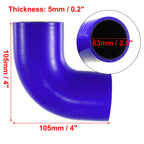 UXCELL 32/51/57/63/70/76/89MM ID 90 Degree Elbow Car Silicone Hose Intake Coupler Intercooler Tube Reducer Set For Seat Leon 1M