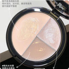 RED CHAMBER TRI COLOR MULTI-PURPOSE HIGHLIGHTER Palette Natural Brightening One Palette Multi-Purpose 7.5g Makeup