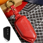 Leather Car Key Case Cover For VW Volkswagen Golf 8 MK8 ID 3 ID 4 For Skoda Octavia 4 A8 Seat Leon MK4 Cupra Formentor