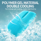 TPE gel honeycomb seat cushion, breathable chair pad, sky blue