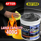 NEW Heavy-Duty Car Plastic Renovator Wax - Fast-Acting Scratch Repair, Restores & Protects Car Bumpers, Interiors, Dashboard, D