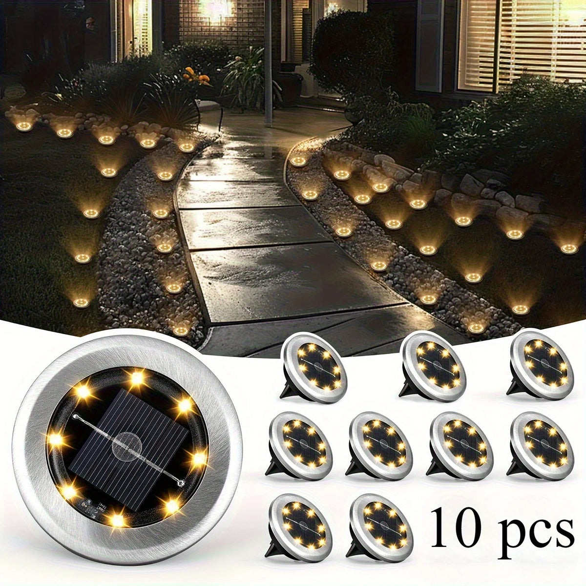 10pcs warm light