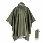 3-in-1 Waterproof Outdoor Rain Poncho Cover, Lightweight Hiking Travel Raincoat - Multiple Colors