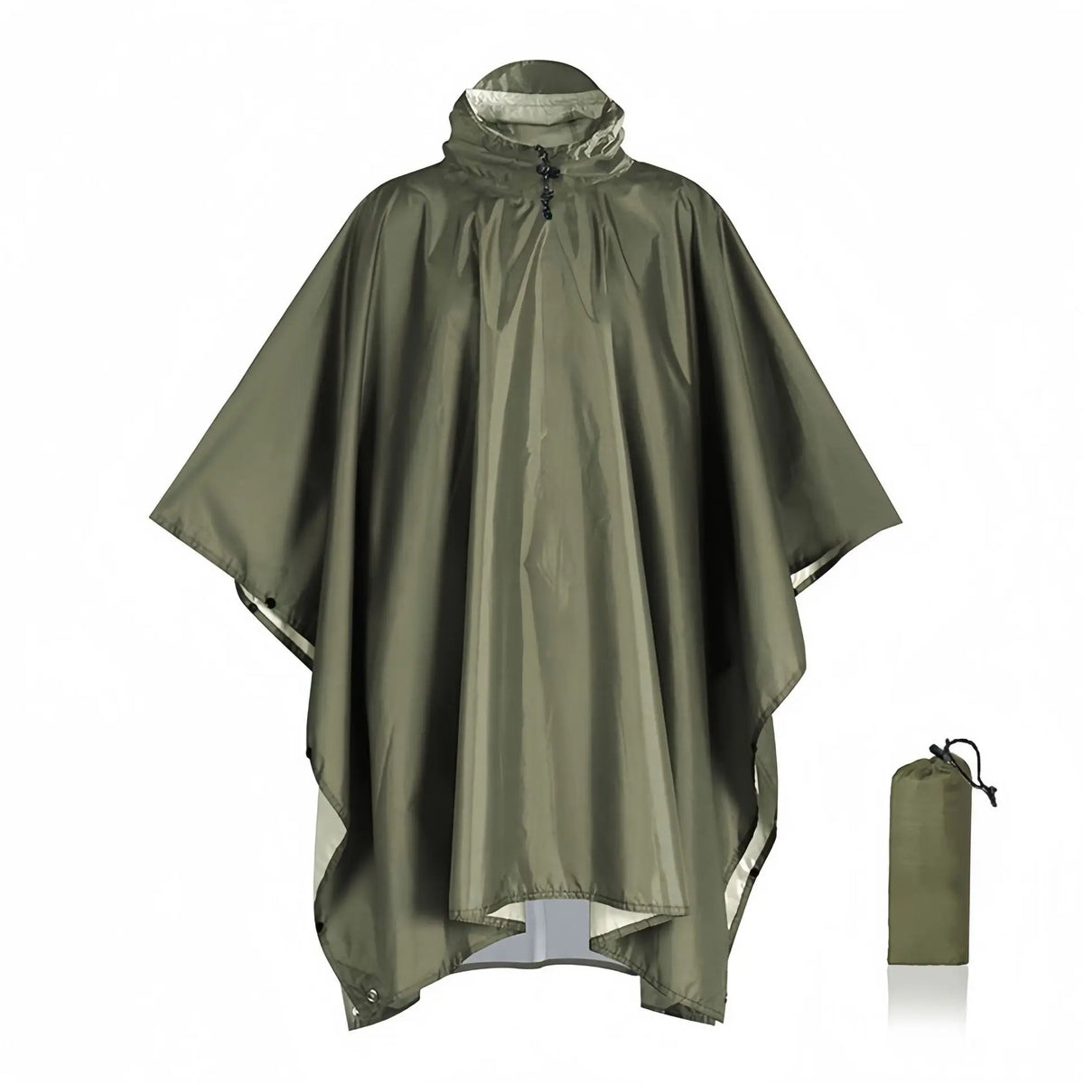 3-in-1 Waterproof Outdoor Rain Poncho Cover, Lightweight Hiking Travel Raincoat - Multiple Colors