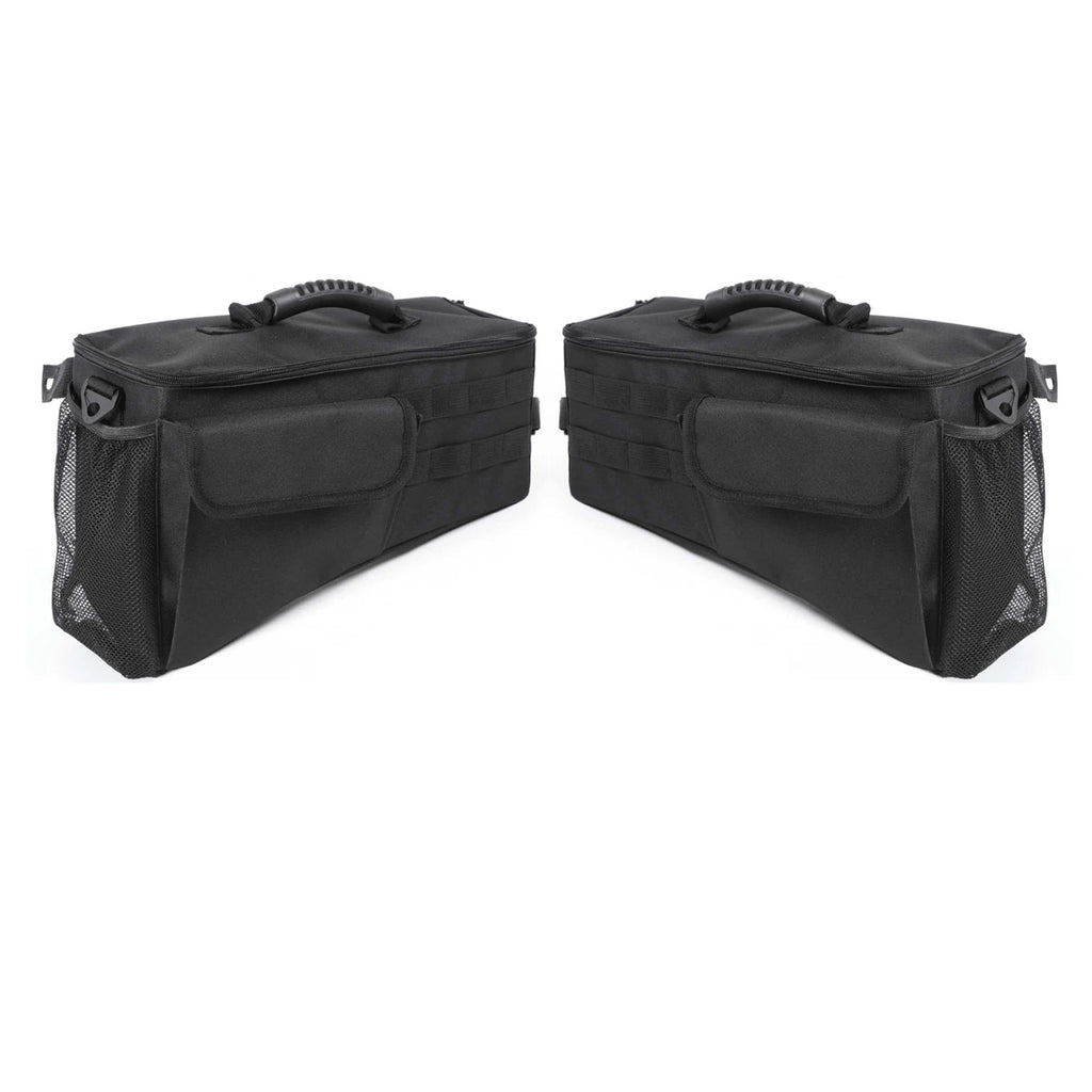 Rear Trunk Side Storage Bag For Jeep Wrangler JK 2007-2017 JL 2018-2025 Trunk Cargo Tool Organizer Luggage Bag Interior Access