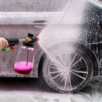 Heavy Duty Adjustable Foam Cannon 1L Wide Mouth Bottle Thick Foam Spray 1/4" Quick Connect  High Pressure Washer Tool