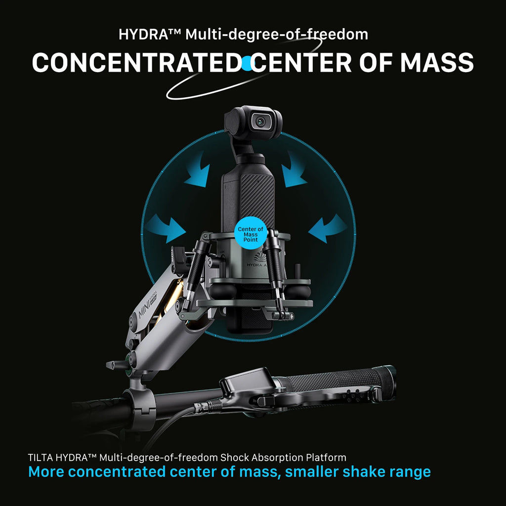 TILTA HDA-T15 Hydra Alien Mini Shock Absorbing Arm Car Shooting E-Suction Cup For DJI Osmo Pocket 4 Pocket 3 for insta360 X4