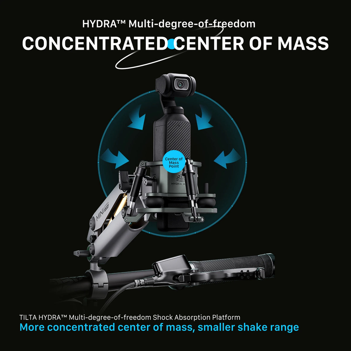 TILTA HDA-T15 Hydra Alien Mini Shock Absorbing Arm Car Shooting E-Suction Cup For DJI Osmo Pocket 4 Pocket 3 for insta360 X4