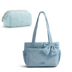 BAGSMART Women Tote Bag Quilted Padded Handbag Versatile Commuting Messenger Shoulder Bag Multiple Pocket College Hobo Bag