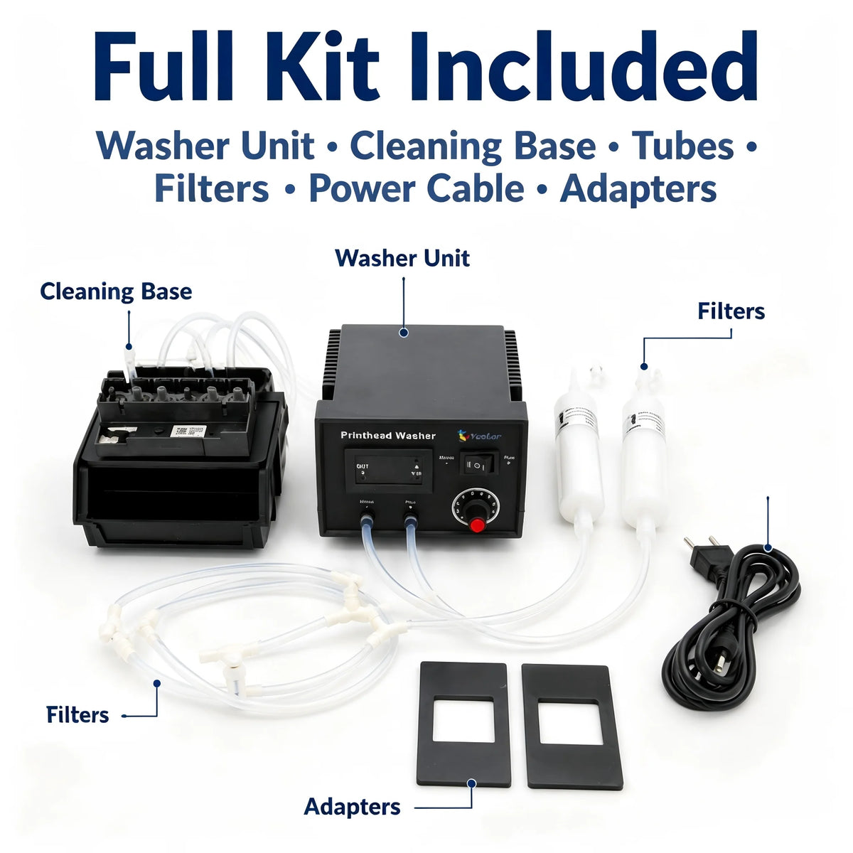 DTF Printhead Washer Cleaner Flush Machine Clean Kit Flusher For Epson L1800 L805 1390 XP600 DX6 i3200 Print Head Unclog Unblock