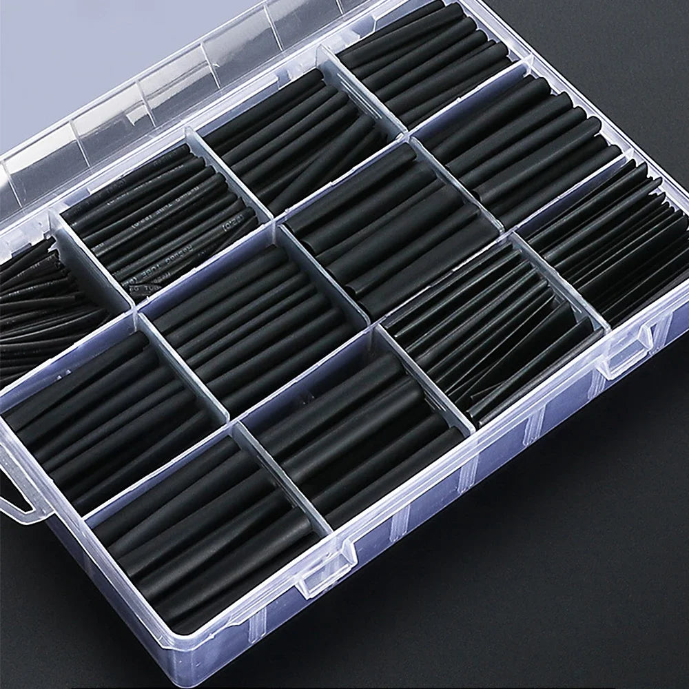 13000/127Pcs Heat Shrink Tube Sleeving Tubing Assortment Kit Electrical Connection Electrical Wire Wrap Cable Insulation Sleeved