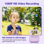 Kids Instant Camera Color Printing 2.4''IPS Digital 1080P Video Photo Thermal Printer 57x25mm as a Gift for Girls,Boys,Children