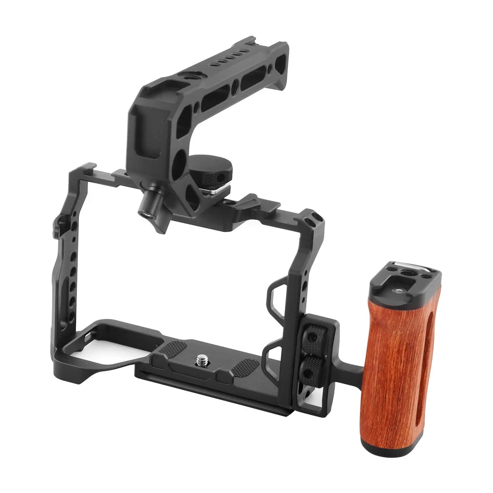 For Sony A7M4 M3 R3R2 R5 A7IV/III/A1Camera  Cage rig With Arca Swiss Slot 1/4" 3/8" Screw For Support Horizontal Vertical Shoot