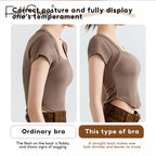 FallSweet Wireless Posture Correction Bra for Women Seamless Push Up Bralette with Cross Back Support for Daily Shaping Lingerie