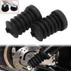 Rubber Rear Fork Boots Shock Absorber Covers Protector Gaiter Gators For Harley Touring Street Electra Glide Road King 1997-2013
