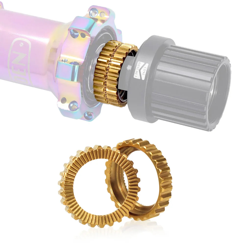 Bike Hub 60T Ratchet Service Kit for DT Swiss 350/240 Freehub, Gold or Silver