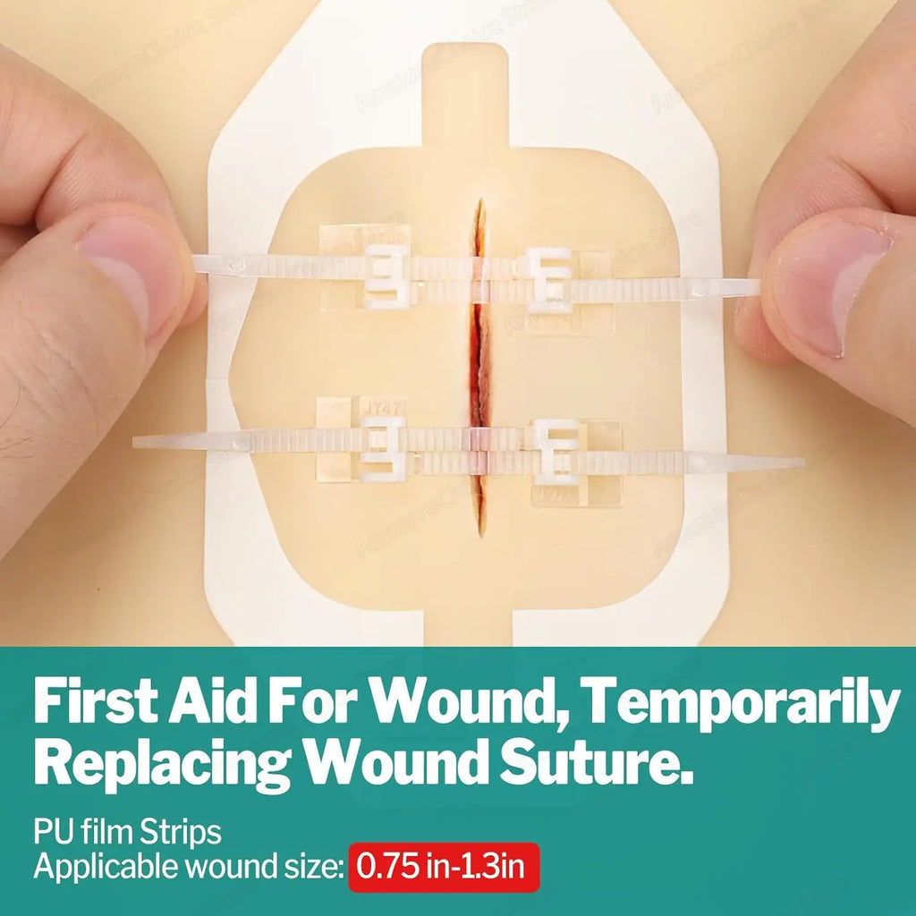 Sanke Rescue Wound Closure Strips Butterfly Bandages, Laceration Closure Kit, 14/28 pack