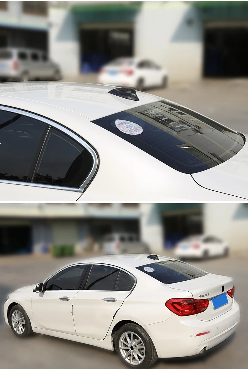 BMW 3/5/7 Series Antenna Protection Cover Carbon Fiber Style Trim Accessory