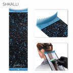 SHKALLI Professional Carbon Fiber Hair Coloring Board with Comb Teeth Hair Dyeing Styling Tool for Hairdressers