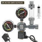ZRDR aquarium CO2 regulator solenoid valve bubble counter is used for CO2 gas cylinder fish tanks CO2 pressure reducing valve