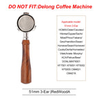 51mm Coffee Bottomless Portafilter With Filter Basket For Homix H11 Oster Cecotec Hibrew Espresso Machine Handle Cafe Tools