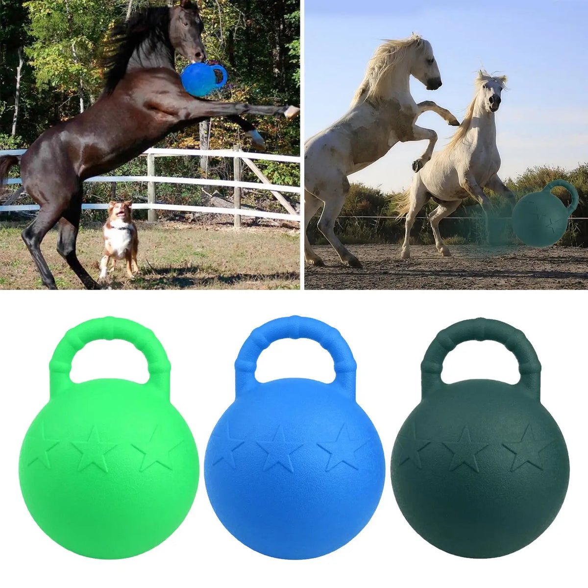 High Quality Rubber Equine Play Ball Dogs Toy Ball Horse Ball for Training Horses, Play Accessories