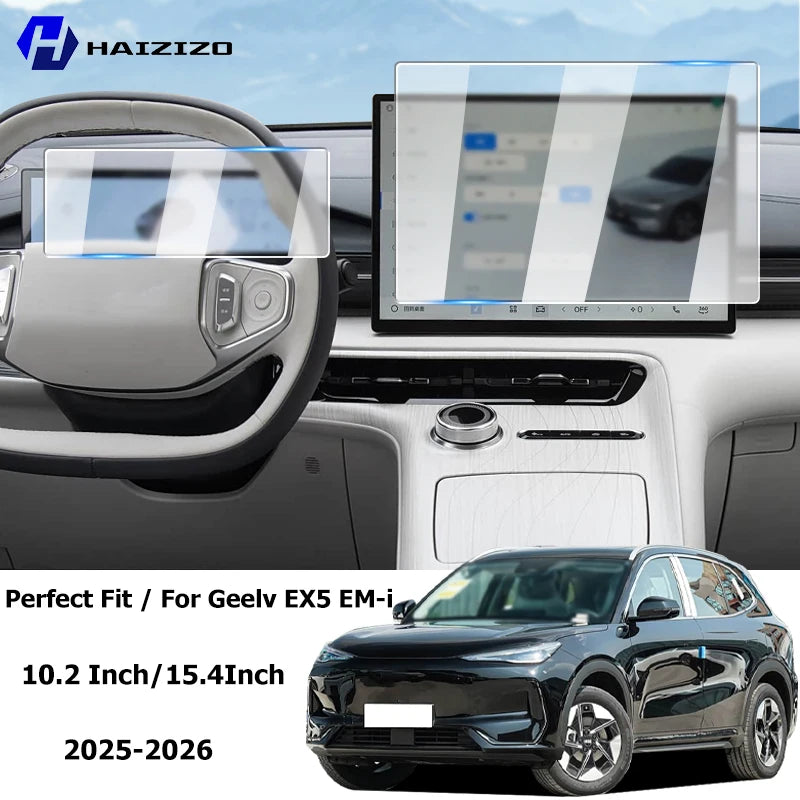 For Geely EX5 EM-i 2025-2026 Car interior GPS navigation matte anti-glare protective film LCD screen tempered glass film refit
