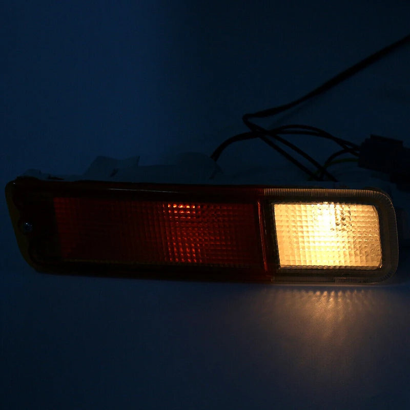 Front Bumper Indicator Blinker Fog Light Bar Pair for Mitsubishi Triton MK 1996-2006 12V