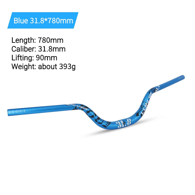 Mountain Bike Swallow Handlebar 720/780mm 90h Bicycle Riser Handlebar 31.8 Aluminum Alloy XC/AM Off-road Downhill Handlebar