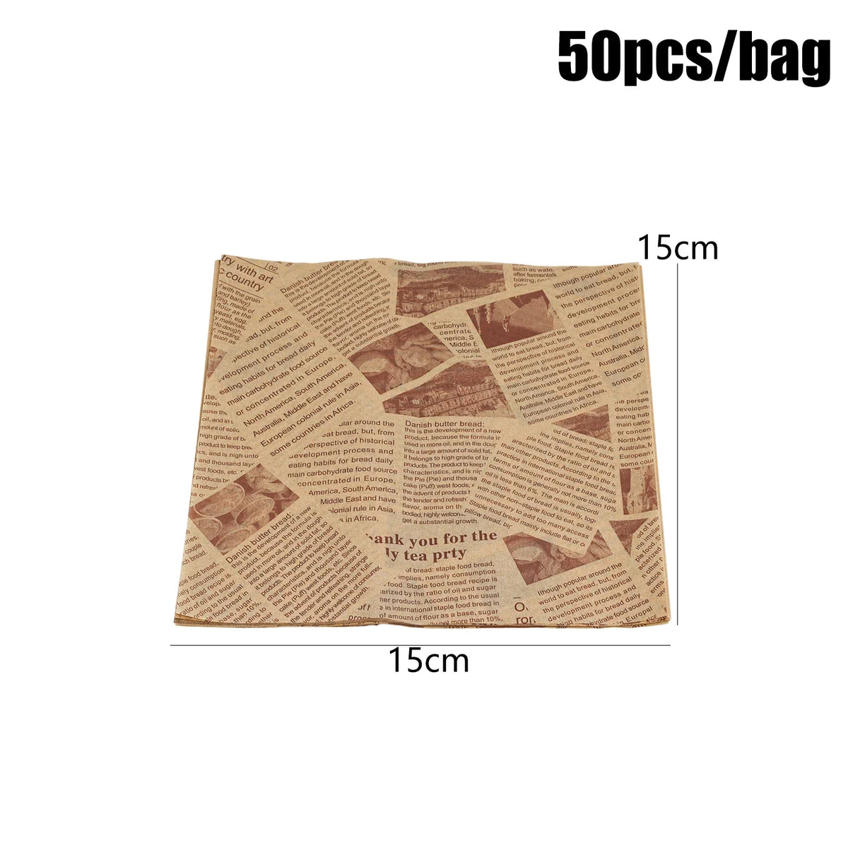 15x15cm / 100pcs