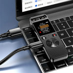 GL-99 Digital Voice Recorder with Dual Microphone, Voice Activated, 8-128GB